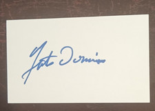 Fats Domino Signed Index Card