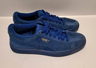 Puma Suede Sneakers Men's/ Boys Size 5.5C Blue Classic Casual Lace Up