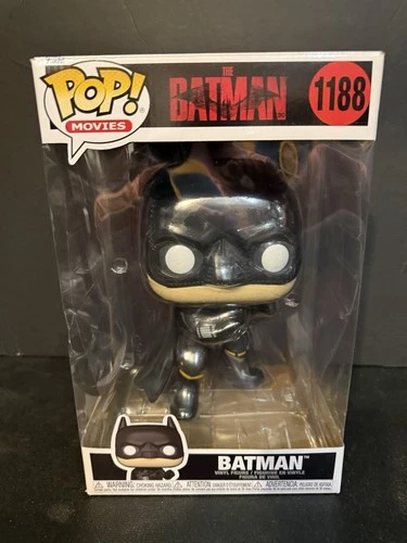 FUNKO POP ! BATMAN 1188 POP MOVIES THE BATMAN 10" BOX NOT MINT LA1