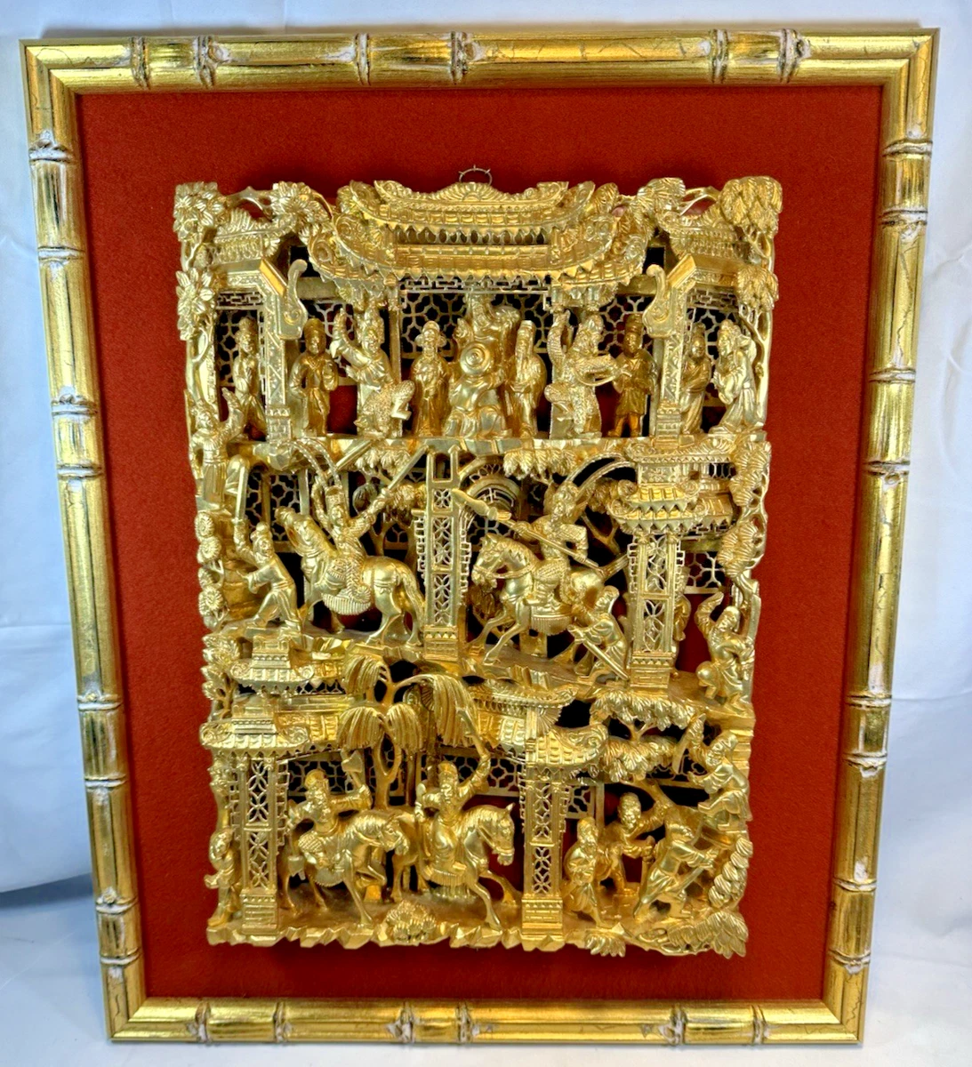 金色中国木制古工艺品| eBay