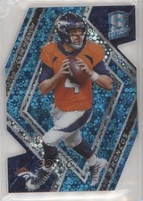 2018 Panini Spectra Neon Blue Prizm Die-Cut 35/35 Case Keenum #15 6t7