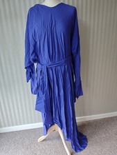 John Lewis x A.W.A.K.E. MODE Maxi abito avvolgente decostruito viola UK 10