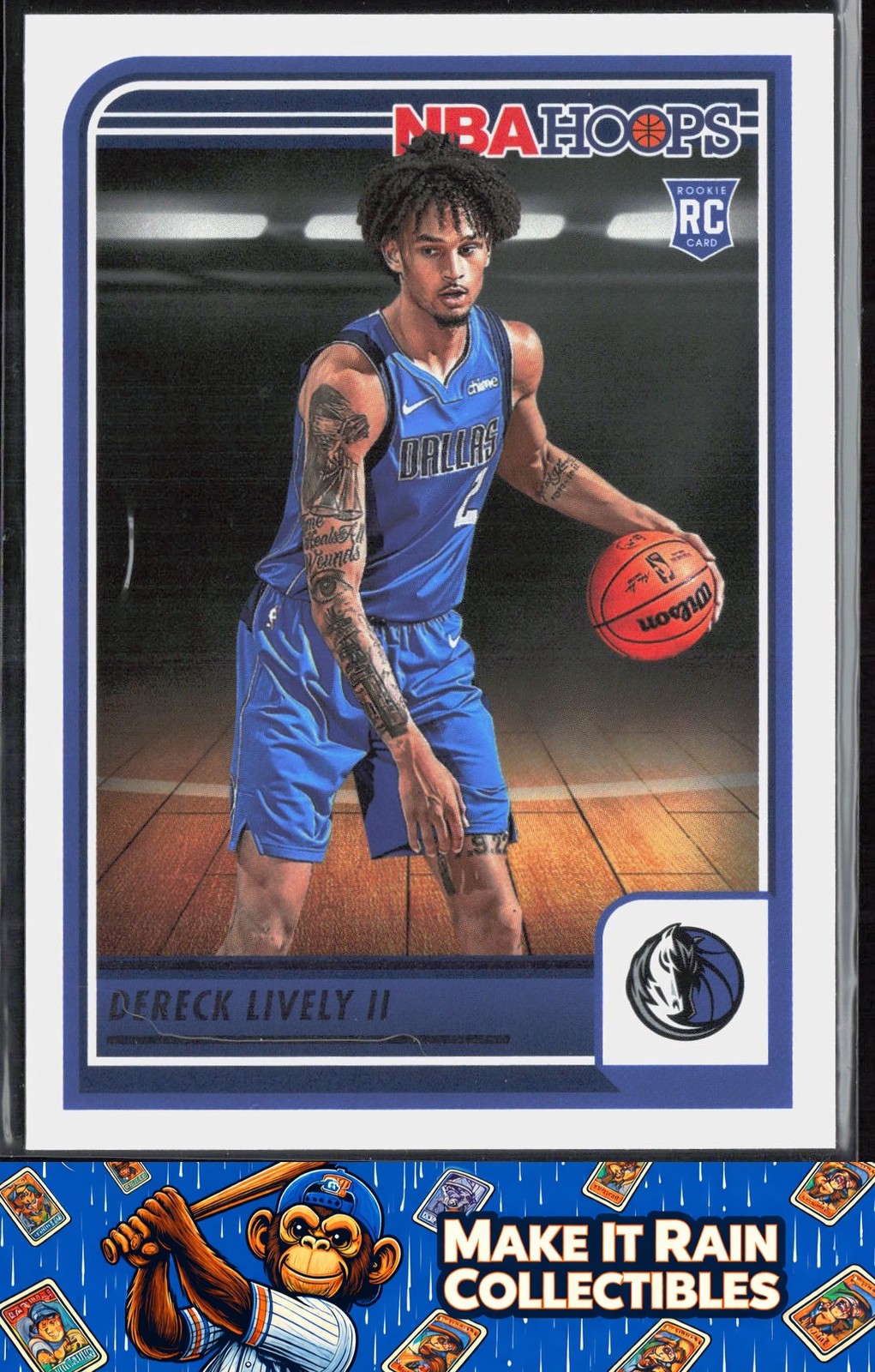 Dereck Lively II 2023-24 Panini NBA Hoops #241 Dallas Mavericks Rookie RC