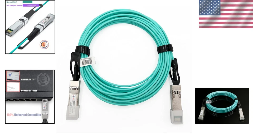 10Gbps Active Optical Cable 30m SFP+ to SFP+ - Reliable Fiber Solution - Image 2 of 4