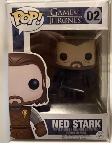 NED STARK 02 Funko Pop TV GAME OF THRONES 2017 Ned VAULTED w/PROTECTOR G. Martin