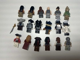 LEGO PIRATES OF THE CARIBBEAN Minifigure Lot | Davy Jones  Jack Sparrow Salazar