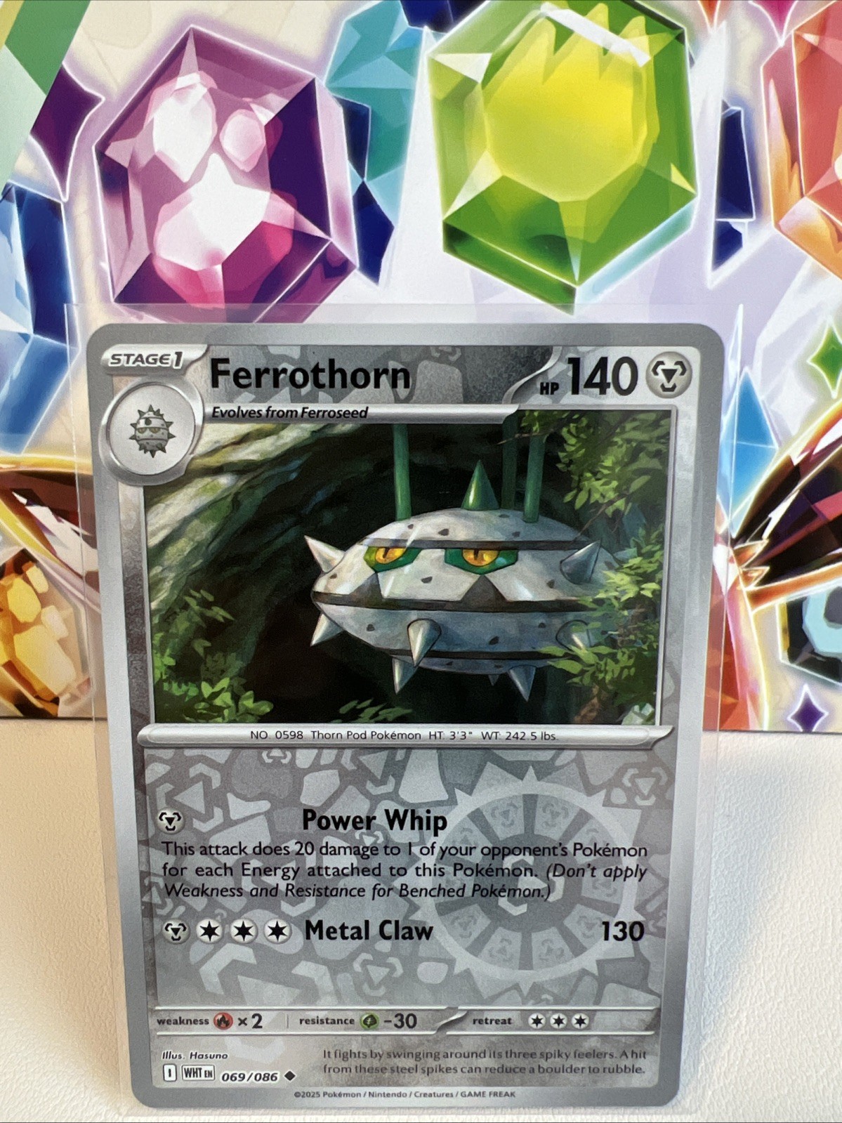 Ferrothorn 069/086 Uncommon Reverse Holo - Pokemon TCG White Flare - NM