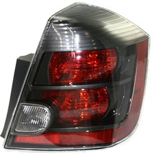 Tail Light Assy 2PCS L/R Red Clear Lens Bulb Nissan Sentra 2007-2009 13456982