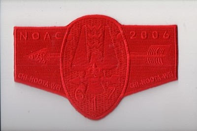 Lodge 617 Chi-Hoota-Wei 2006 NOAC OA flap (BA)