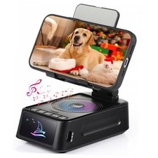 Gifts for Men Women, Cell Phone Stand with Bluetooth Speaker Led Light, Unique