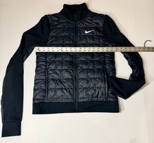 Nike Women  s Therma Fit Puffer Running Jacket Black Lightweight, Packable Small