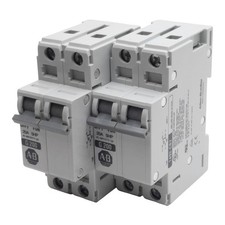 Lot of 2 Allen Bradley 1492-CB2G200 Circuit Breaker, 2-Pole, 20A 480Y/277VAC