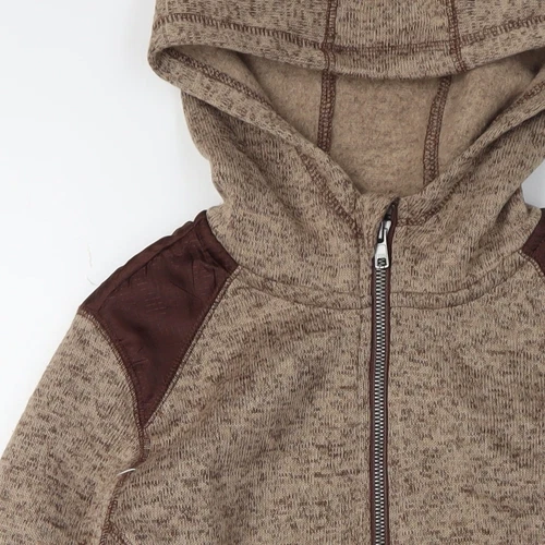 Chaqueta con capucha marrón Crivit para hombre talla M ajuste regular - Imagen 11 de 12