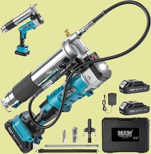 2-in-1 Electric Grease Gun Kit – 12,000 PSI, 5.3 oz/min High-Flow, Cordless Desi