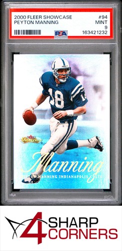 2000 FLEER SHOWCASE #94 PEYTON MANNING COLTS HOF PSA 9