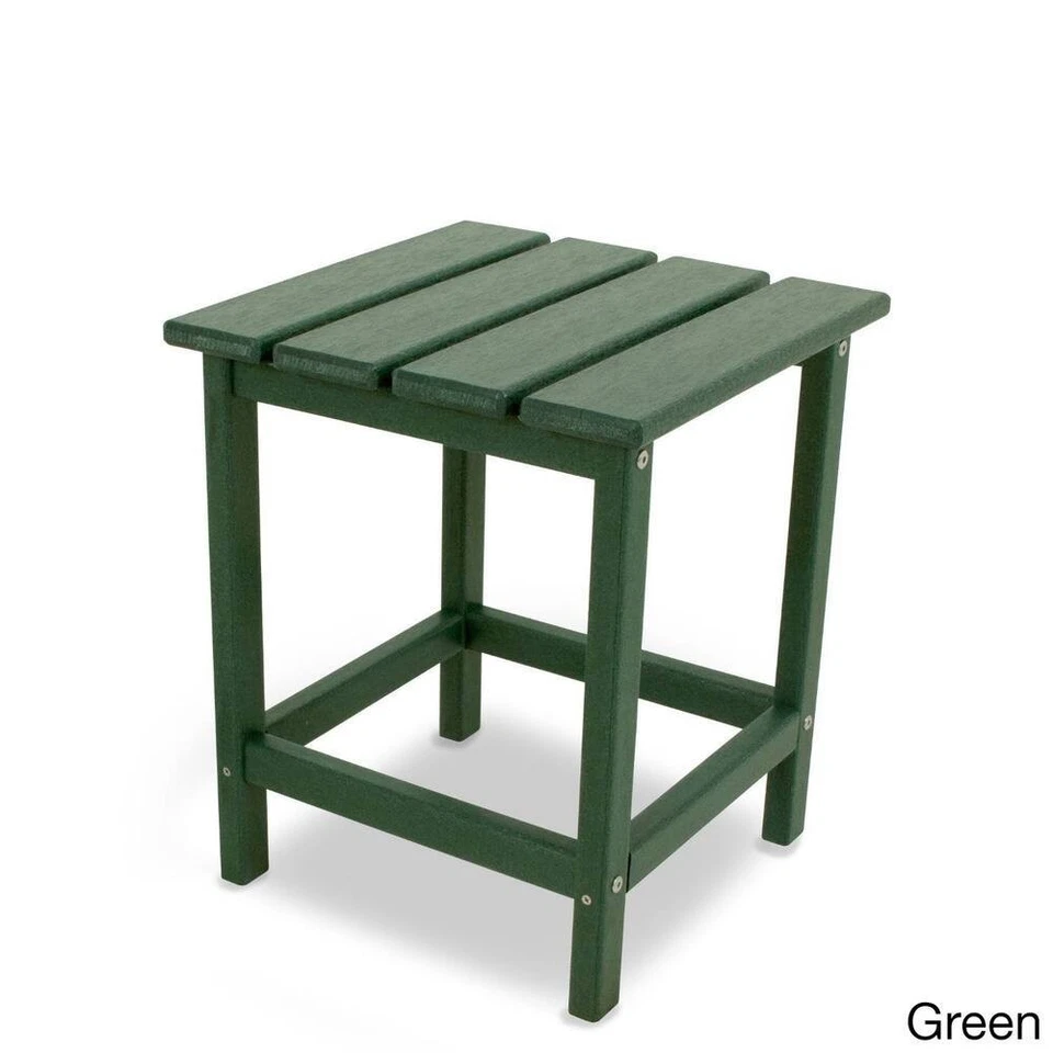 ¡NUEVO! Mesa auxiliar POLYWOOD Long Island 18 pulgadas - Selecciona color, envío gratuito a EE. UU. Foto 3 de 4