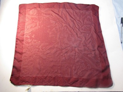 Womans/Ladies Scarf Burgandy Made in Italy 19'' x 19'' Polyester Free Shipping