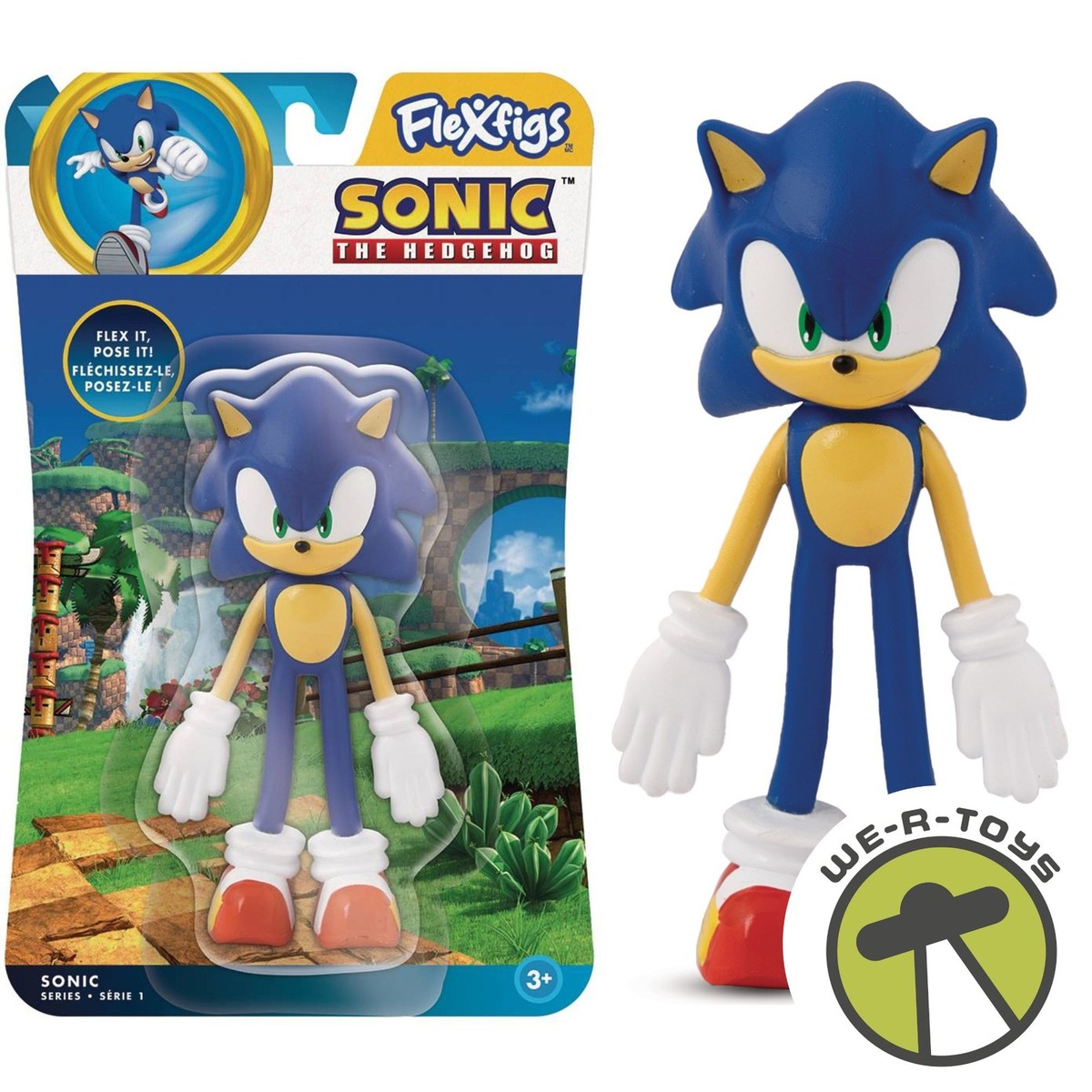 Sonic the Hedgehog Sonic Action Figure Flexfigs 2024 Bendable
