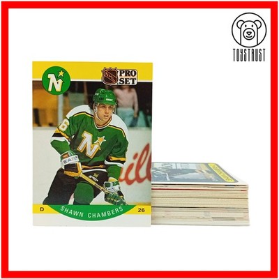 52x Minnesota North Stars Eishockey Karten Lot NHL gemischte Jahre Marken Konvolut EE17