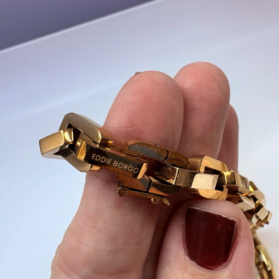 COLLAR DE ESLABONES EDDIE BORGO SUPRA EN ORO Grueso collar de eslabones ovalados Foto 3 de 4