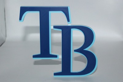 Tampa Bay Rays 3D printed Logo Sign Wall Desk Shelf Art