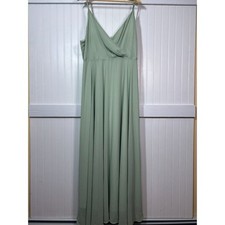 Shein Curve 3XL Maxi Dress Seafoam Green Bridesmaid Formal Gown Prom Dance