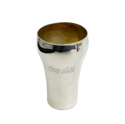 Bvlgari Italian Sterling Silver & Gilt Enjoy Coca Cola Cup