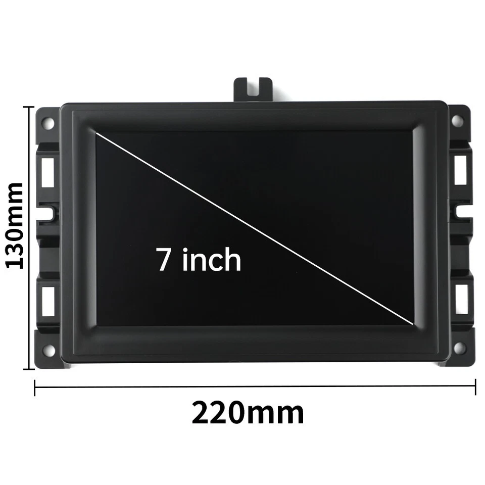 7" LCD Touch Screen Display Uconnect Radio Navigation for 2017-2020 Jeep Compass - Image 2 of 4