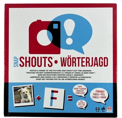 SNAP SHOUTS Match The Word To The Picture Spiel von Mattel 2017 (8 Jahre+) vollständig