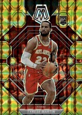 2022-23 Panini Mosaic Tyrese Martin #214 Reactive Yellow Atlanta Hawks 3J