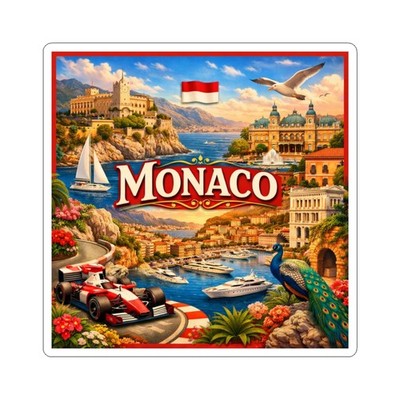 Monaco Sticker | Yacht, Grand Prix, Casino