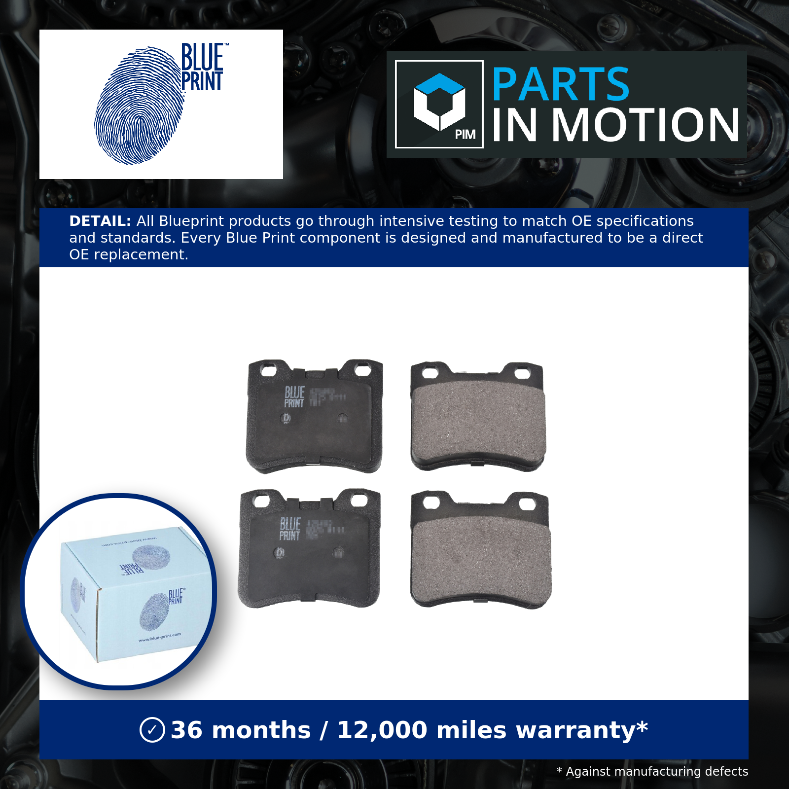 Brake Pads Set fits PEUGEOT 106 Mk2 1.6 Front 96 to 04 Blue Print E172066 New