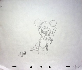 House of Mouse 2001 MICKEY MOUSE Production Romy Garcia Hand Drawn Pencil Cel