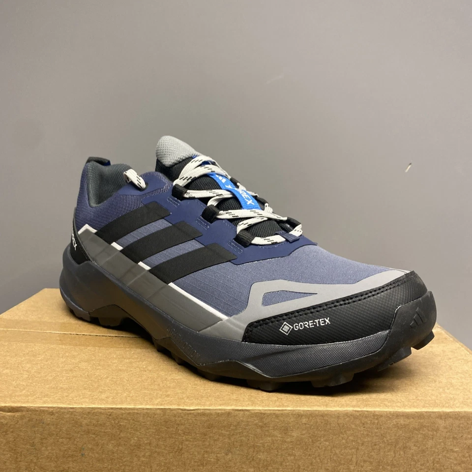 Adidas Herren grau und blau Terrex Skychaser AX5 Gore-Tex Wanderschuhe UK 11 #A76 - Bild 2 von 4