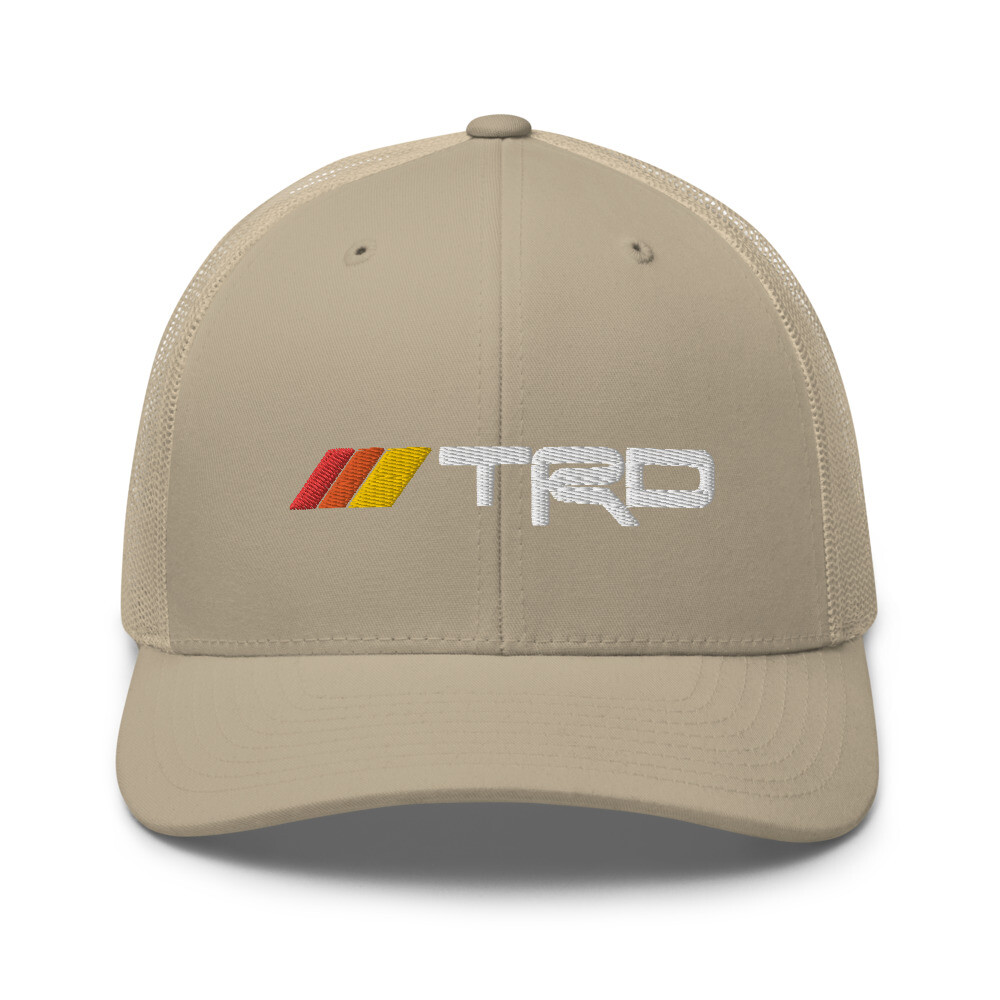 TRD Hat, Toyota TRD Hat, Retro Stripes TRD Trucker Hat