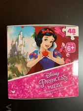 DISNEY PRINCESS SNOW WHITE 48 PIECE PUZZLE NEW 9.1" X 10.3" GIRLS FUN AT HOME!