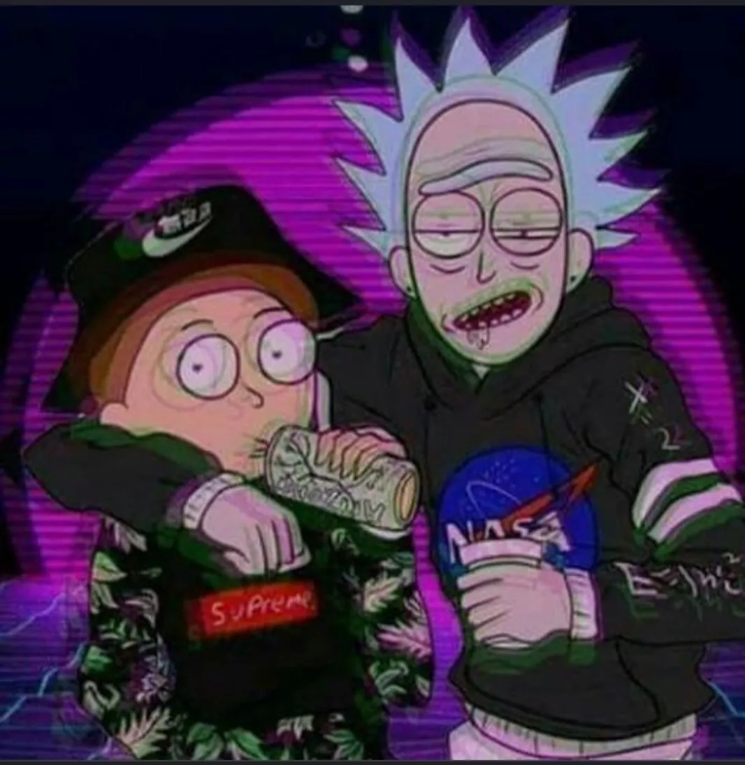 420 Rick and Morty Background