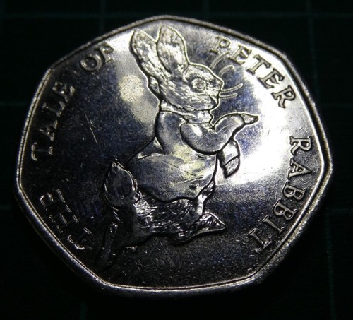 50p "Peter Rabbit" Beatrix Potter Serie zwei 2017 - Bild 3 von 4