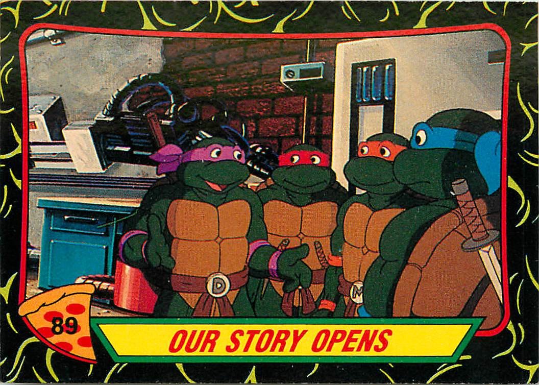 89 TEENAGE MUTANT NINJA TURTLES タートルズカード 1989 Topps Teenage Mutant Ninja Turtles TMNT Donatello! Card