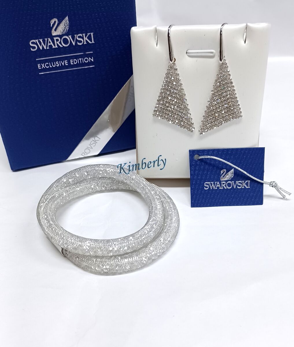 Swarovski Stardust Deluxe Set Braelete+Fit Earrings Clear Swarovski Stardust Deluxe Set Braelete+Fit Earrings Clear