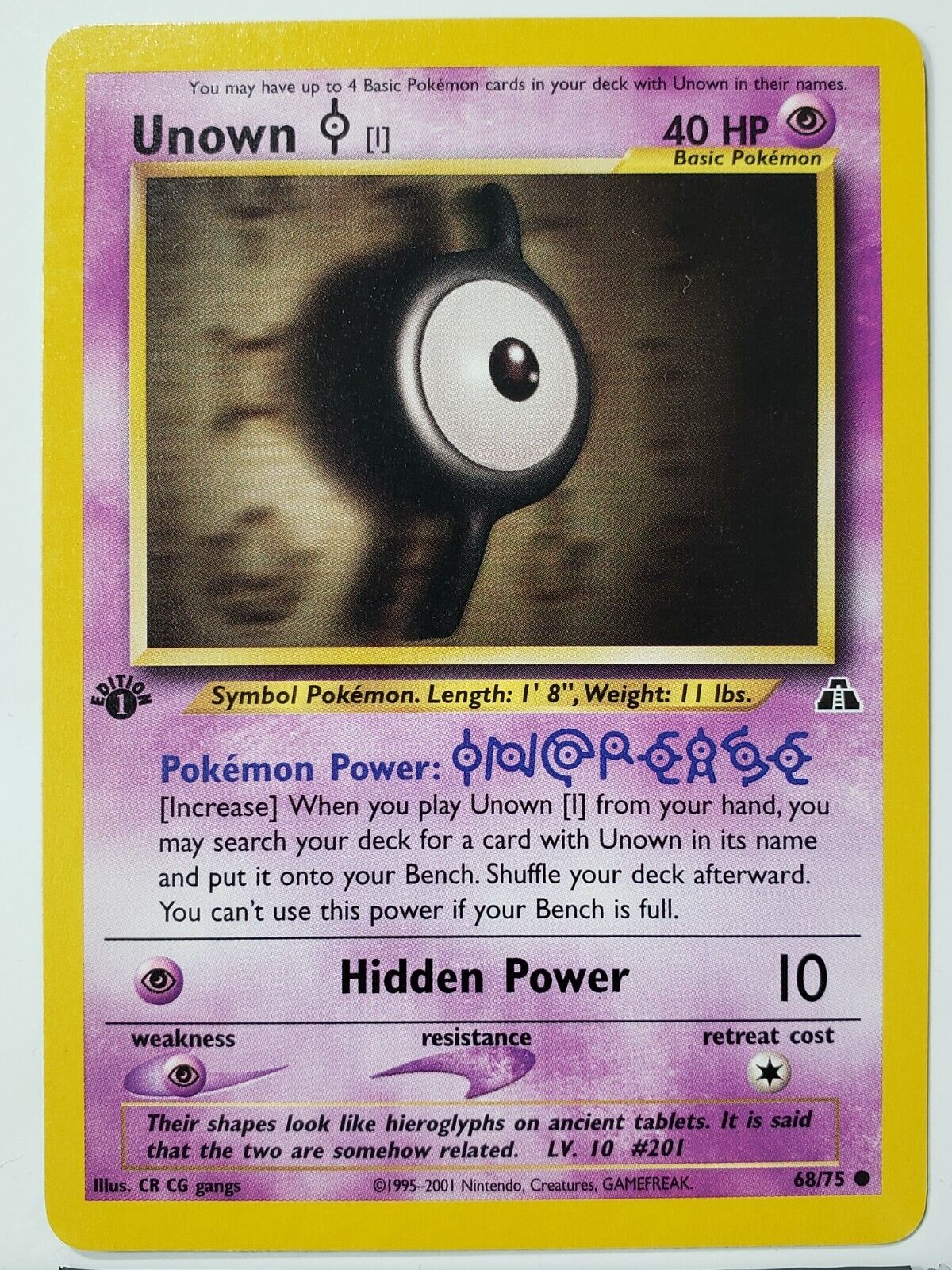 Check the actual price of your Unown !/28 Pokemon card