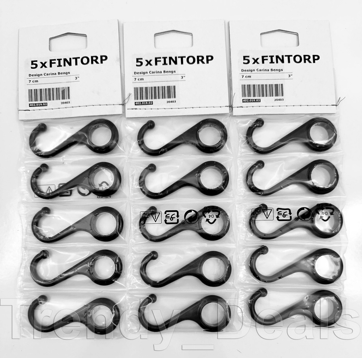IKEA FINTORP レール フック ポット 多数セット PACK of 15 - Ikea FINTORP Hooks 3