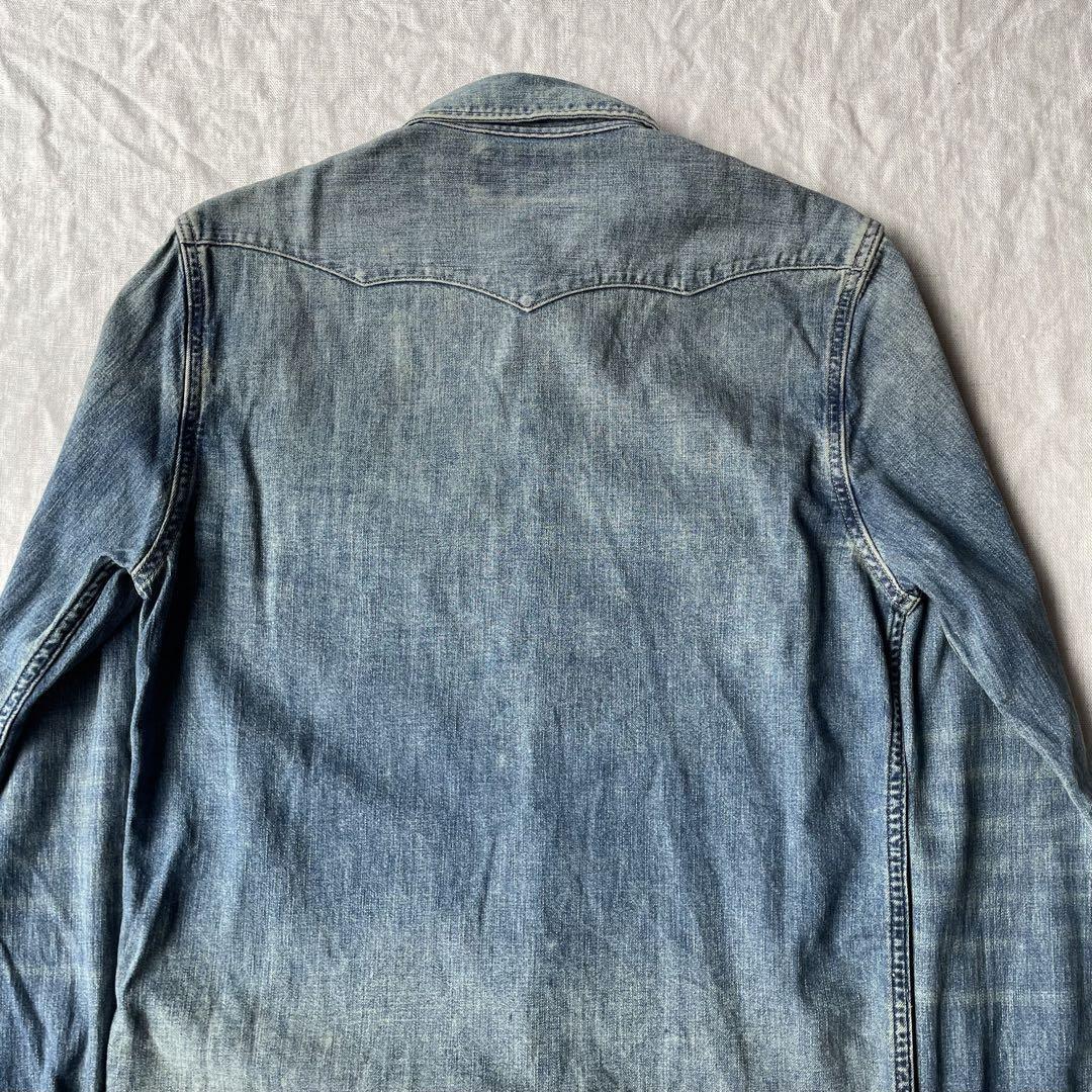 Rrl Double R L Aged Denim Western Shirt Concho | eBay Rrl Double R L Aged Denim Western Shirt Concho | eBay