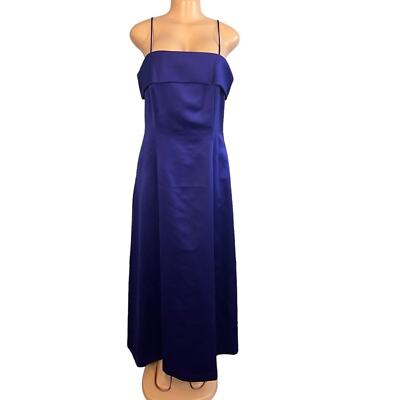 Alex Evenings Womens Purple Satin A-Line Gown Dress Size 14 | eBay