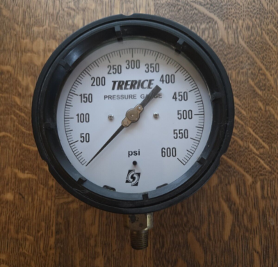 #ad Trerice Pressure Gauge 0 600 PSI Great Condition $17.99