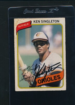 1980 O-Pee-Chee #178 Ken Singleton Orioles Signed Auto *C8229
