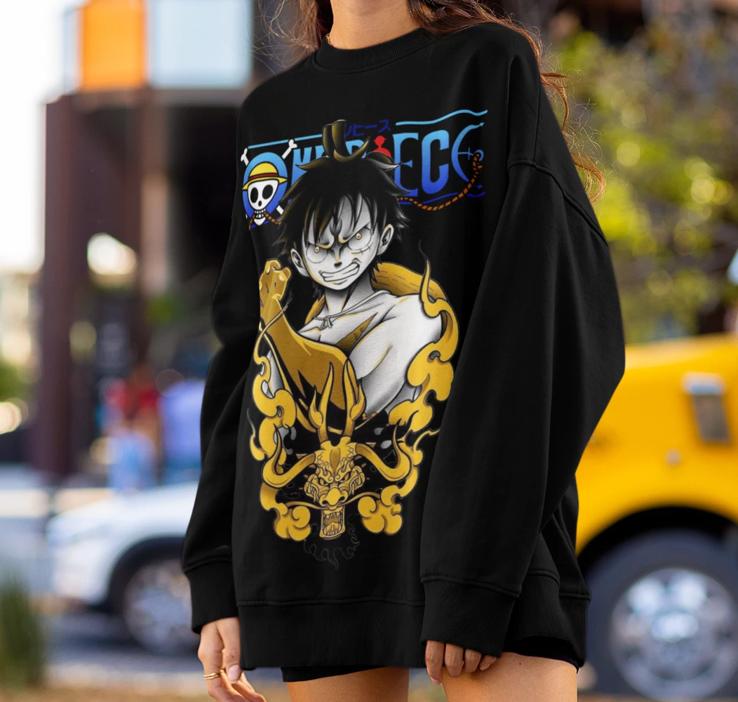 One Piece Sweatshirt Monkey D Luffy Sweatshirt Kaido Sweatshirt Anime Sweater