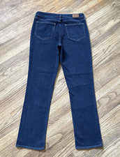 Lands' End Jean size 10 Mid-Rise Straight Denim Jeans