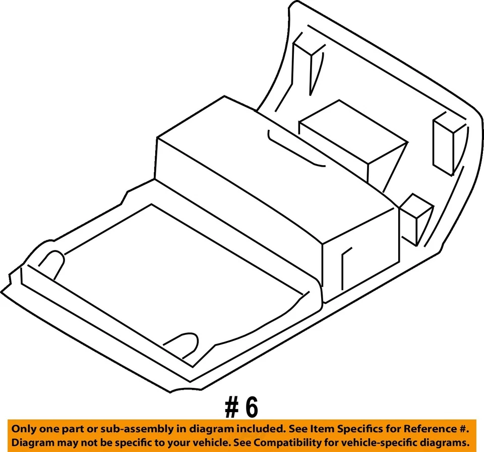Used Front Upper Center Console fits: 2016 Volkswagen Golf SW roof Front Upper G Foto 4 de 4
