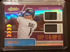 Isan Diaz 2020 Panini Absolute Baseball Grip It-N-Rip It Purple Parallel 9/25